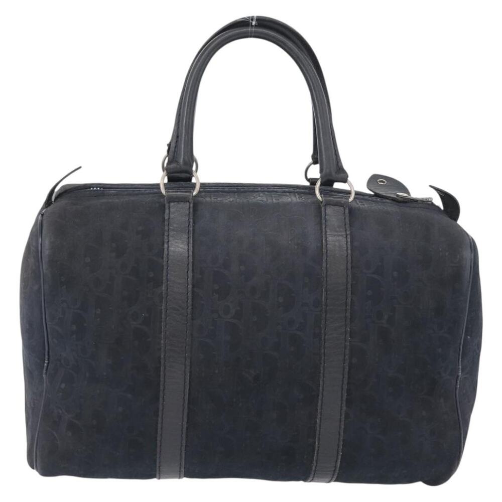 Dior Suede Boston Bag Navy